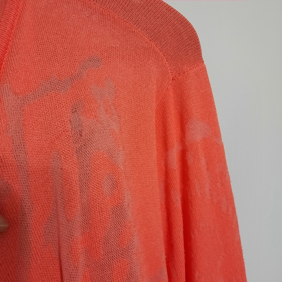 Tribal Coral Open Front Cardigan - Picture 7 of 8